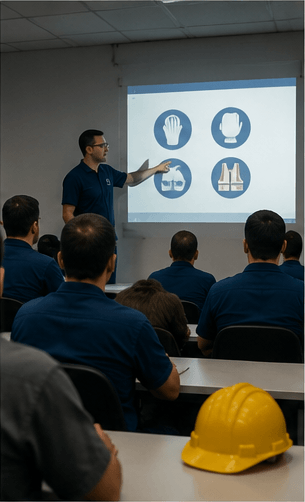 Equipe técnica participa de treinamento sobre normas de segurança e qualidade