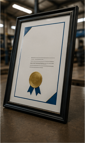 Empresa recebe certificação de qualidade para processos produtivos